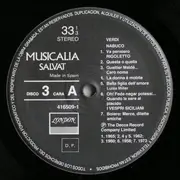LP - Los mil mejores fragmentos de la música clásica - Musicalia 3. Verdi