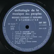LP - Various - Musiques Classiques Et Populaires D'Afghanistan