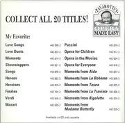 CD - Various - My Favourite Love Duets