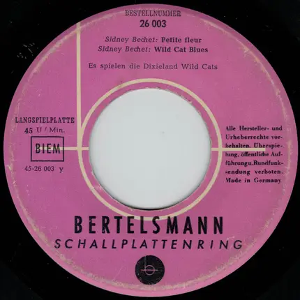 Gerdi Berg Und Orchester Werner Thomson, Dixieland Wild Cats ... - My Happiness / Morgen / Petite Fleur / Wild Cat Blues