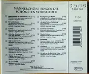 CD - Männerchor des Rundfunkchores Leipzig a.o. - Männerchöre Singen Die Schönsten Volkslieder