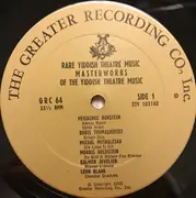 LP - Various - Masterworks Of The Yiddish Theater, Volume 1