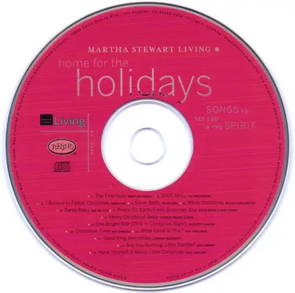 The Pretenders, Ray Charles, David Bowie - Martha Stewart Living: Home For The Holidays