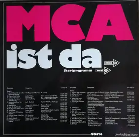 Carmen Cavallaro - MCA ist da Startprogramm