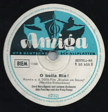 Adalbert Lutter Mit Seinem Orchester / Udo Paulsen - Mein Geliebter ist ein Gaucho / O bella Ria