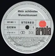 LP - Udo Jürgens, Heintje, Lale Andersen, u.a. ... - Mein Schönstes Wunschkonzert