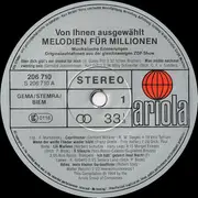 LP - Various - Melodien Für Millionen