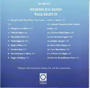 CD - Various - Memphis Jug Bands - Walk Right In