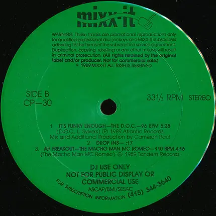 The D.O.C., Rated X, Technotronic a.o. - Mixx-It 30