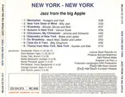 CD - Rodgers and Hart, Billy Joel, Vernon Duke, a.o. - New York-New York - Jazz From The Big Apple