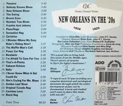 CD - Various - New Orleans In The '20s 1924-1925