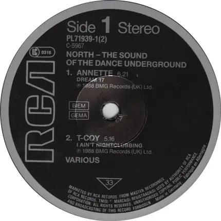Various - North - The Sound Of The Dance Underground
