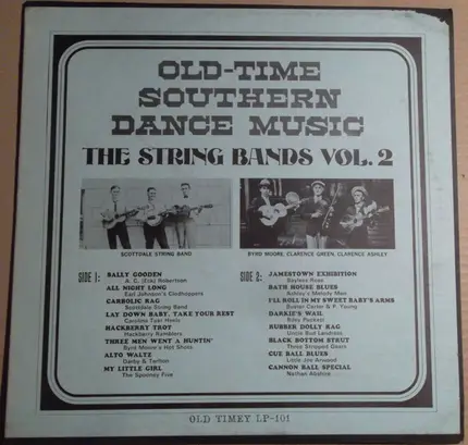The Spooney Five, Bayless Rose, Nathan Abshire, a.o. - Old Time Southern Dance Music : The String Bands Vol 2