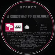 LP - Nat King Cole, Peggy Lee, Al Martino - A Christmas To Remember