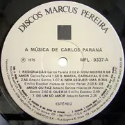 LP - Carlos Paraná - A Música De Carlos Paraná