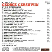 CD - Sarah Vaughan / Frank Sinatra / Ella Fitzgerald - A Tribute To George Gershwin By The Entertainers