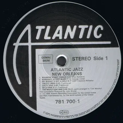 Paul Barbarin, Wilbur De Paris a.o. - Atlantic Jazz: New Orleans