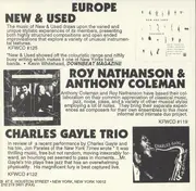 CD - Bennett, New & Used, a.o. - Avant Knitting - Knitting Factory Tours 1993