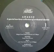 Double LP - Ravel / Bach / Grieg a.o. - Adagio (A special two-hour collection of orcvhestral classics') - DMM