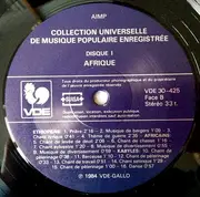 LP - Various - Afrique Disque 1 (Haoussas - Touaregs - Peuls - Ethiopiens - Pygmés Babinga - Baoulés - Kabyles) - Mono, gatefold