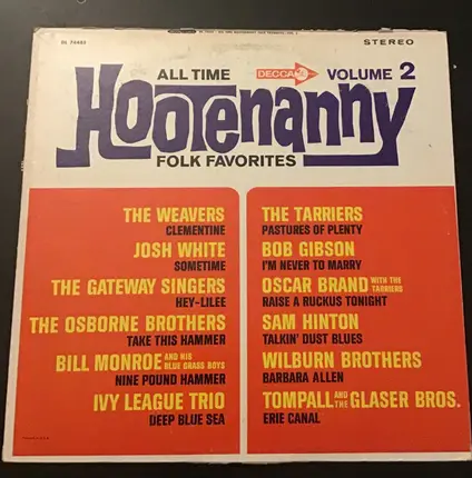 Various - All Time Hootenanny Folk Favorites, Volume 2