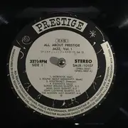LP - Sonny Rollins Quartet, Miles Davis Quintet,  Thelonious Monk Quintet - All About Prestige Jazz, Vol. 1 - Gatefold / OBI