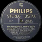 LP - Tony, Demis Roussos, a.o. - Alle Liebe Dieser Erde & Andere Top Hits