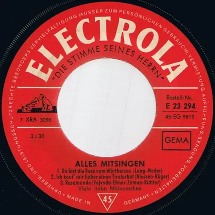 Various - Alles Mitsingen