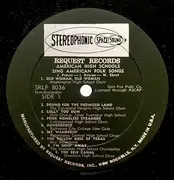LP - American High Schools - Sing American Folk Songs