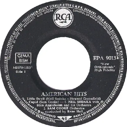 American Hits - Little devil, Cupid, San antonio rose u.a.
