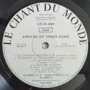 10'' - Various - Amours Du Temps Passé