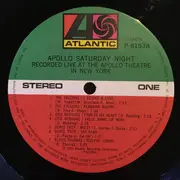 LP - The Coasters, Ben E. King, Otis Redding, Rufus Thomas u.o. - Apollo Saturday Night - +Insert
