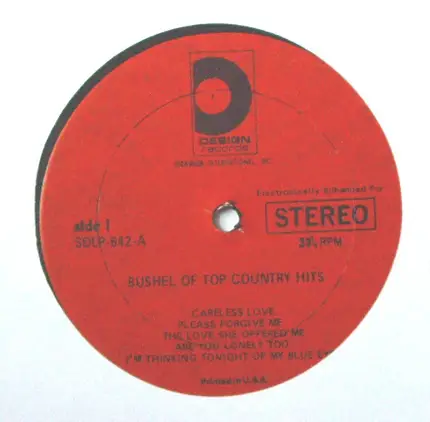 Del Reeves, Hank Locklin, a.o. - Bushel Of Top Country Hits!