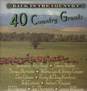 Bob Gallion / Roy Acuff / Al Terry a.o. - Back In The Country (40 Country Greats)