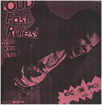K9', Bastards, Helmettes, etc - Back To Front Vol. 1