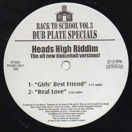 Mr. Merle - Back To School Vol 3 Dub Plate Specials