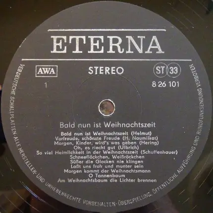 DDR Weihnachtsmusik - Bald Nun Ist Weihnachtszeit