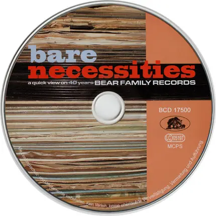 Various - Bare Necessities (A Quick View On 40 Years Bear Family Records)