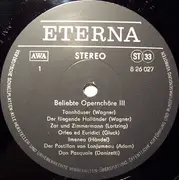 LP - Various - Beliebte Opernchöre III. Folge