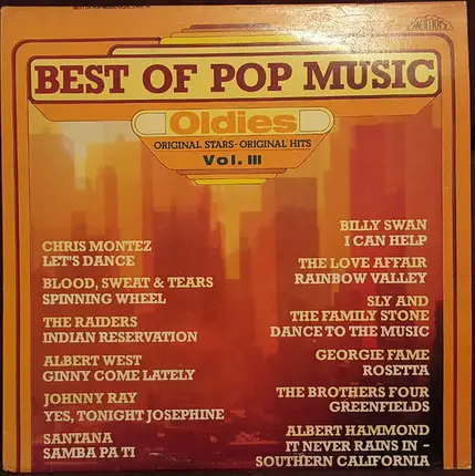 Chris Montez, The Raiders a.o. - Best Of Pop Music
