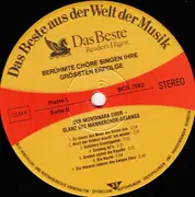 LP-Box - Montanara Chor, Trientiner Bergsteiger-Chor, Don-Kosaken-Chor a.o. - Berühmte Chöre Singen Ihre Größten Erfolge