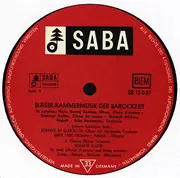 LP - Bach / Telemann / Händel / Fasch - Bläser-Kammermusik Der Barockzeit