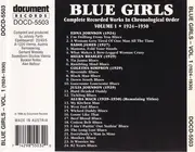 CD - Blues Sampler - Blue Girls (Complete Recorded Works In Chronological Order Volume 1, 1924-1930)