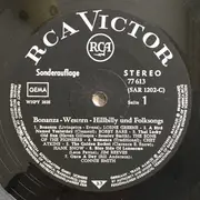 LP - Porter Wagoner, The Cartwrights, Lorne Green - Bonanza - Hillbilly & Folksongs