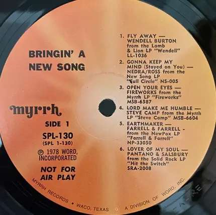Wendell Burton, Nedra Ross a.o. - Bringin' A New Song