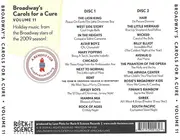 Double CD - Muscial Compilation - Broadway's Carols For A Cure Volume 11 - Still Sealed
