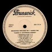 Various - Brunswick Info-Disc No. 1 March 1961 - "March is Armstrong-Month!"