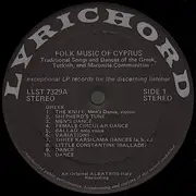 LP - Various - Cyprus: Folkmusic Of Cyprus