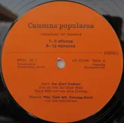 LP - Silvia Willi cun sia sora Cosima - Canzuns Popularas (Volkslieder Der Surselva) (Affonza, Muronza, Schuldau, Cumiau)