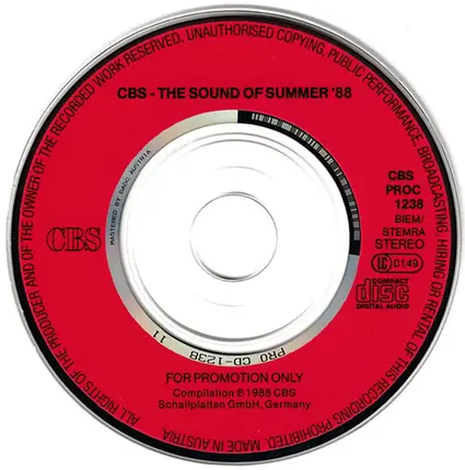 Michael Jackson / Bruce Springsteen a.o. - CBS - The Sound Of Summer '88
